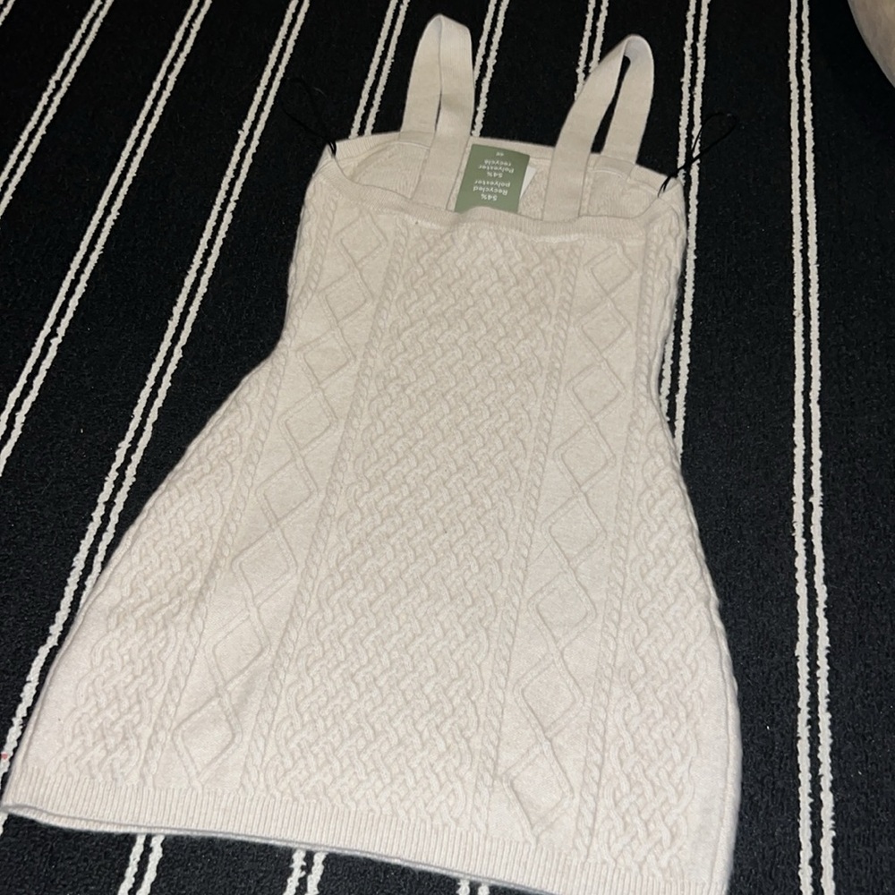 H&M Cream Cable Knit Mini Dress - Picture 4 of 5